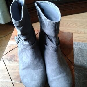 Gray Lower East Side Ankle Boots